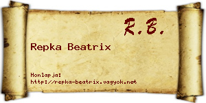 Repka Beatrix névjegykártya